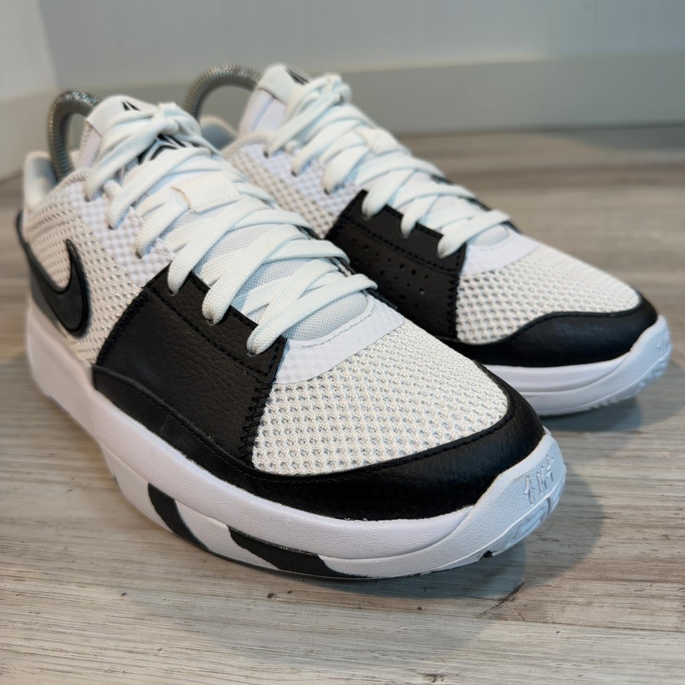 Nike Ja 1 Scratch 2.0 Basketball Shoes White/Black Sz 6Y DX2294-102